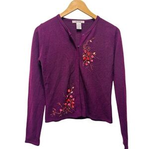 Free People Y2K Beaded Cropped Cardigan